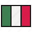 italy, flag, nation, world, country 