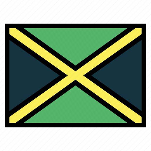 Jamaica, flag, nation, world, country icon - Download on Iconfinder