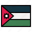 jordan, flag, nation, world, country, planet 
