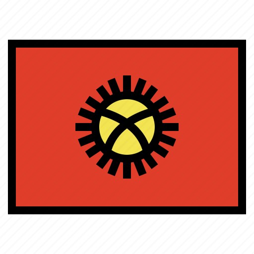 Kyrgyzstan, flag, nation, world, country icon - Download on Iconfinder