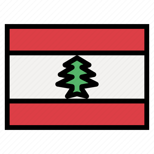 Lebanon, flag, nation, world, country icon - Download on Iconfinder