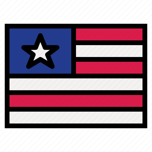 Liberia, flag, nation, world, country icon - Download on Iconfinder
