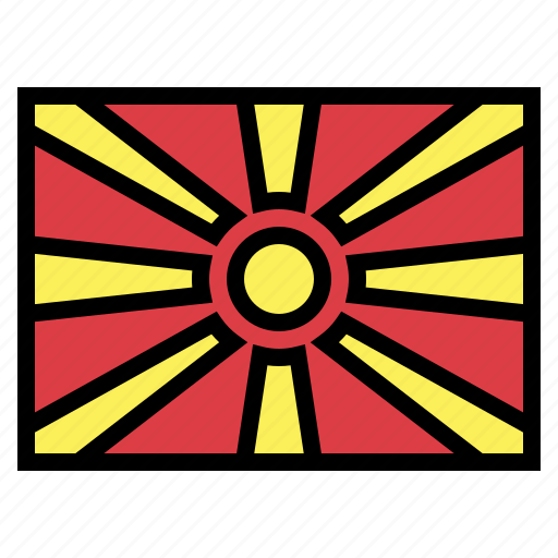 Macedonia, flag, nation, world, country icon - Download on Iconfinder
