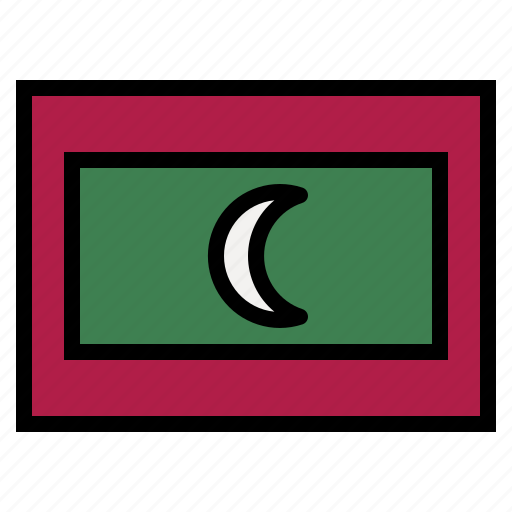 Maldives, flag, nation, world, country icon - Download on Iconfinder