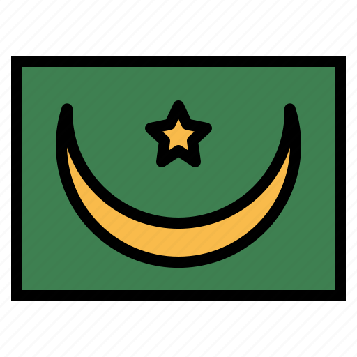 Mauritania, flag, nation, world, country icon - Download on Iconfinder