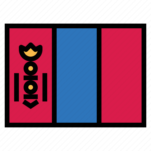 Mongolia, flag, nation, world, country icon - Download on Iconfinder