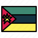 mozambique, flag, nation, world, country