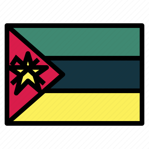 Mozambique, flag, nation, world, country icon - Download on Iconfinder