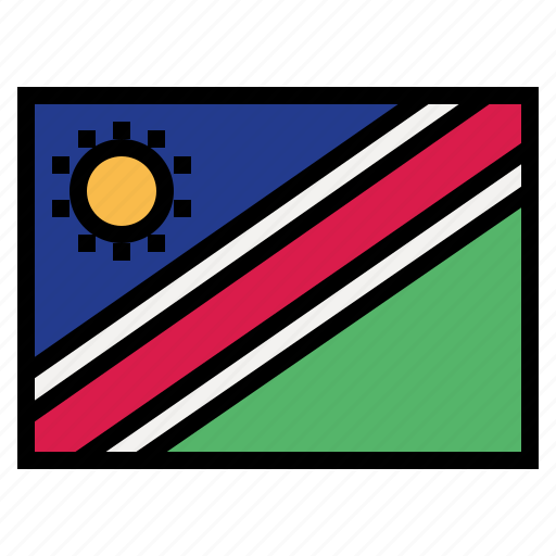 Namibia, flag, nation, world, country icon - Download on Iconfinder
