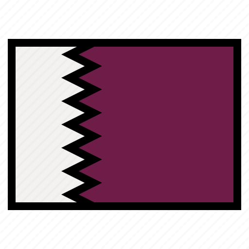Qatar, flag, nation, world, country icon - Download on Iconfinder