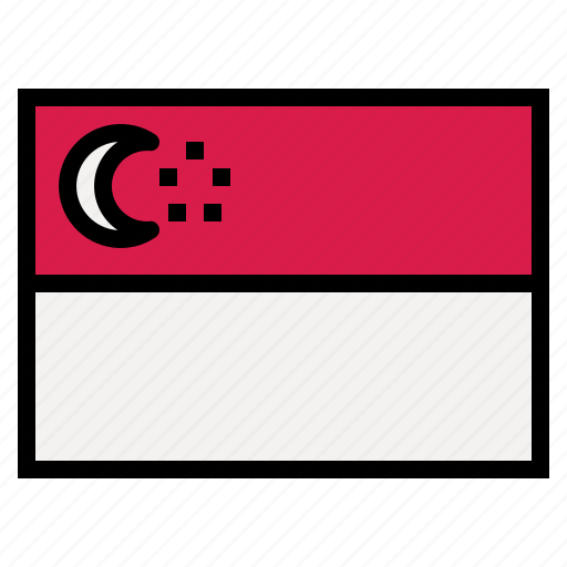 Singapore, flag, nation, world, country icon - Download on Iconfinder