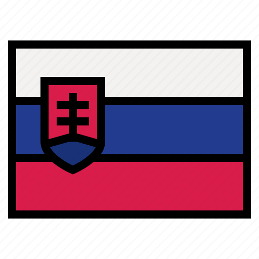 Slovakia, flag, nation, world, country icon - Download on Iconfinder