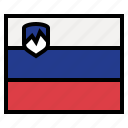 slovenia, flag, nation, world, country