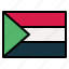 sudan, flag, nation, world, country 