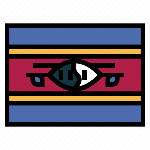 Swaziland, flag, nation, world, country icon - Download on Iconfinder