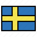 sweden, flag, nation, world, country