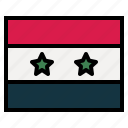 syria, flag, nation, world, country
