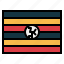 uganda, flag, nation, world, country 
