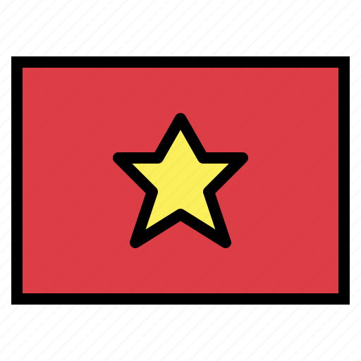 Vietnam, flag, nation, world, country icon - Download on Iconfinder