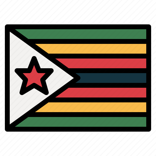 Zimbabwe, flag, nation, world, country icon - Download on Iconfinder