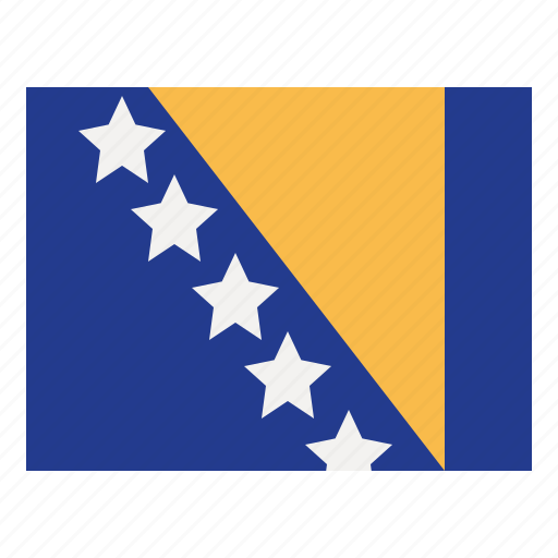 Bosnia, and, herzegovina, flag, nation, world, country icon - Download on Iconfinder