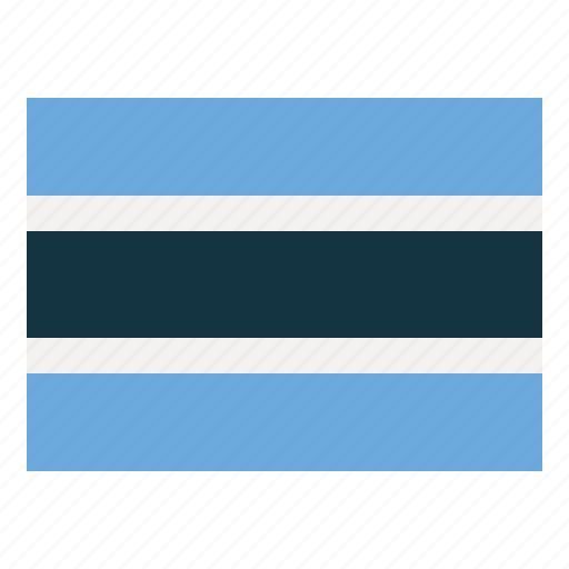 Botswana, flag, nation, world, country icon - Download on Iconfinder
