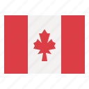 canada, flag, nation, world, country