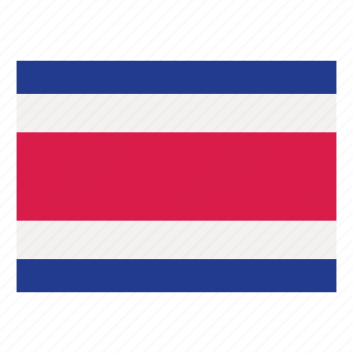 Costa, rica, flag, nation, world, country icon - Download on Iconfinder