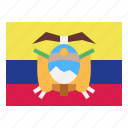 ecuador, flag, nation, world, country