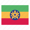 ethiopia, flag, nation, world, country
