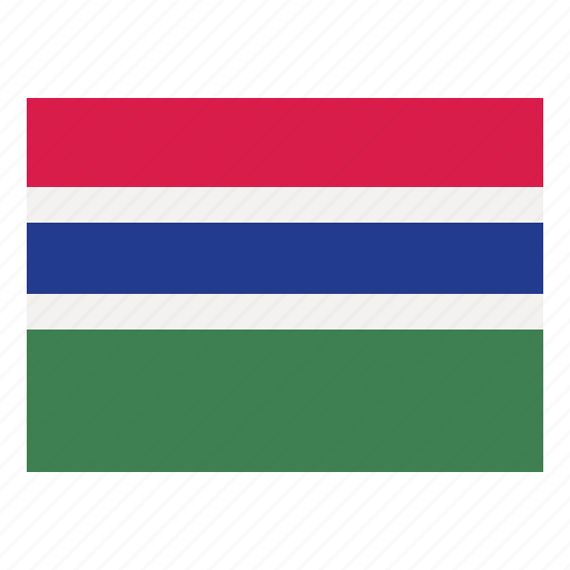 Gambia, flag, nation, world, country icon - Download on Iconfinder
