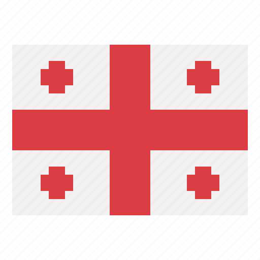 Georgia, flag, nation, world, country icon - Download on Iconfinder
