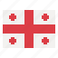 georgia, flag, nation, world, country 