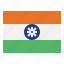 india, flag, nation, world, country 