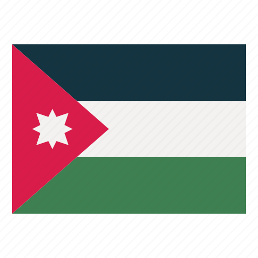 Jordan, flag, nation, world, country icon - Download on Iconfinder
