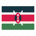 kenya, flag, nation, world, country