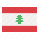 lebanon, flag, nation, world, country