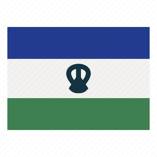 Lesotho, flag, nation, world, country icon - Download on Iconfinder