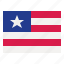 liberia, flag, nation, world, country 