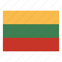 lithuania, flag, nation, world, country
