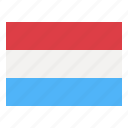 luxembourg, flag, nation, world, country