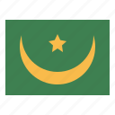 mauritania, flag, nation, world, country