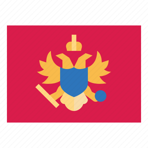 Montenegro, flag, nation, world, country icon - Download on Iconfinder