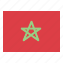 morocco, flag, nation, world, country