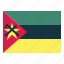 mozambique, flag, nation, world, country 