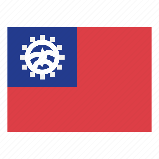 Myanmar, burma, flag, nation, country icon - Download on Iconfinder