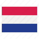 netherlands, flag, nation, world, country