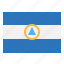 nicaragua, flag, nation, world, country 