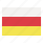 north, ossetia, flag, nation, world, country 