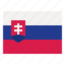 slovakia, flag, nation, world, country